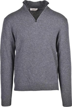 Wool & Co Truien & Vesten, Heren, Grijs, 2Xl, Wol, Pullover met rits