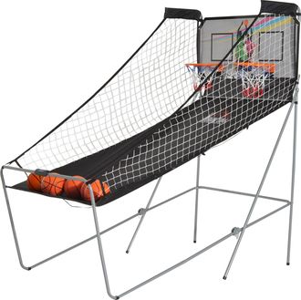 HOMCOM Homcom - Canastas De Baloncesto Port&aacute;tiles Con Soporte De Acero Y Contador Electr&oacute;nico