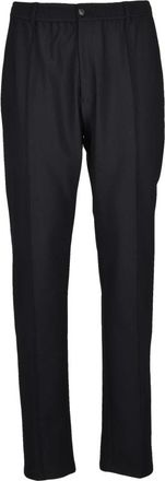 Emporio Armani Slim-fit Broek - Heren - Slim Fit Broeken - Zwart - XL - Leer - Broeken