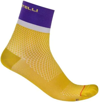 Castelli Tonal Logo 12 Sock Velosocken f&uuml;r Damen | gelb