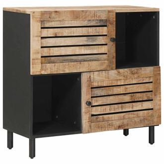 vidaXL Armarios De Almacenamiento Con Puerta Marr&oacute;n 80 X 33,5 X 75 Cm Vidaxl