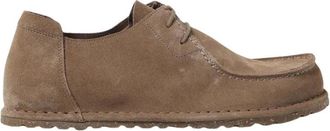 Birkenstock Casual schoen van su&egrave;deleer - Heren - Veterschoenen - Grijs - 45 EU - Leer - Schoenen