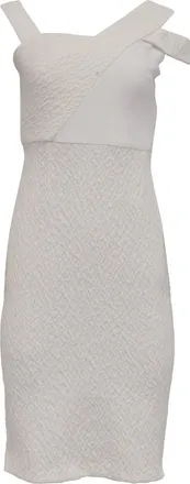 Roland Mouret Rouland Mouret Midi Dress in White Polyamide