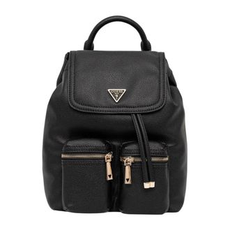 Guess Tassen, Dames, Zwart, ONE Size, Leer, Tassen > Rugzakken