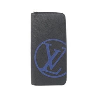 Louis Vuitton Pre-owned Wallets, male, Black, Size: ONE SIZE Pre-owned Zippy Wallet Vertical Calf Wallet