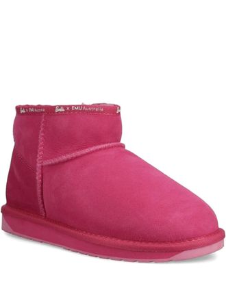 Emu x Barbie micro Stinger logo-detail boots - Pink