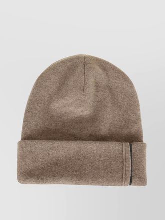 Brunello Cucinelli cashmere ribbed knit skullcap hat