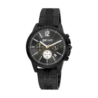 Just Cavalli Watches, male, Black, Size: ONE SIZE Black Mens Quartz Analog Watch