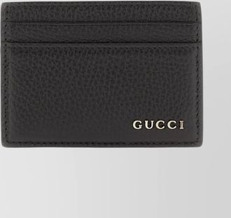 Gucci leather textured card holder