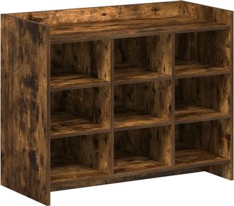 vidaXL Armario Zapatero Roble Ahumado 85 X 39,5 X 70 Cm Vidaxl