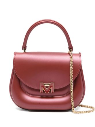 Marc Ellis logo chain-strap mini bag - women - PVC - One Size - Red