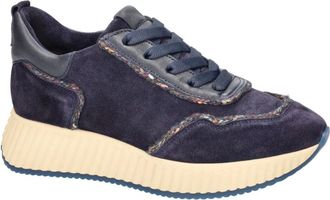 Softwaves Schoenen, Dames, Blauw, 39 EU, Leer, Alexa Sneaker