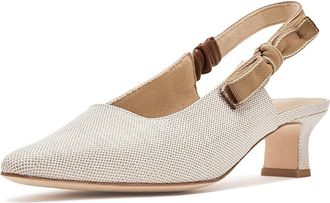 Vaneli Thisbe High Womens Heels Ivory Lino : 6.5 M (B), Suede