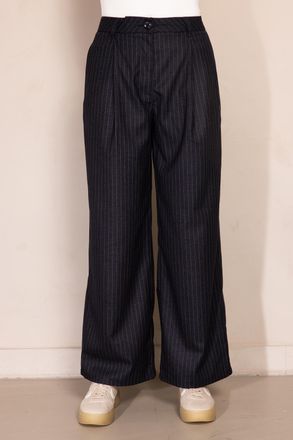 Zhrill Bundfaltenhose ZHRILL GRETA Hose, Damen, Gr. 27, N-Gr, anthra, Web, Obermaterial: 71% Polyester, 27% Viskose, 2% Elasthan, weit lang, Hosen Bundfalten