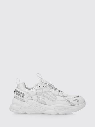 Plein Sport Track-King Leather And Mesh Sneakers