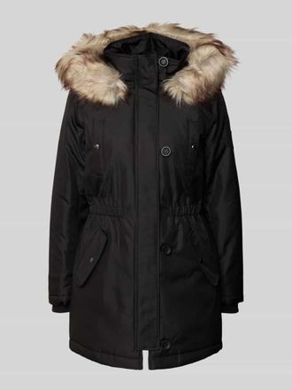 Only Shaped Fit Parka mit Label Patch Modell IRIS in Metallic Black, Gr&ouml;&szlig;e XS