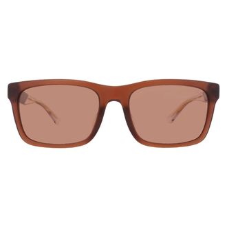 Emporio Armani Brown Rectangular Mens Sunglasses EA4224F 609573 58