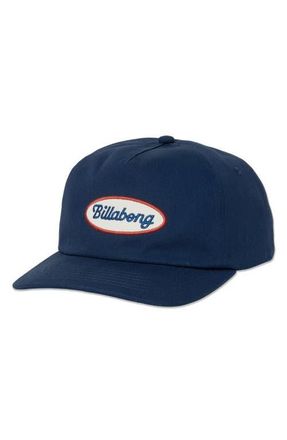 Billabong Caution Patch Snapback Hat in Dark Denim at Nordstrom