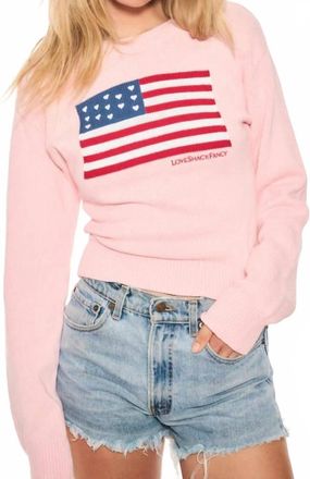 LoveShackFancy Ty Pullover In Blushing Liberty