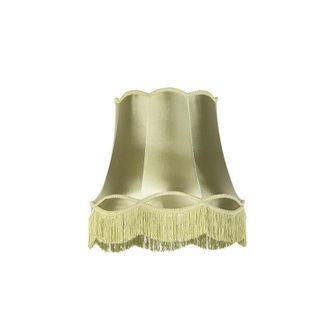 QAZQA Retro/vintage Seda Pantalla De L&aacute;mpara De Seda Verde 45 Cm - Granny, - Qazqa