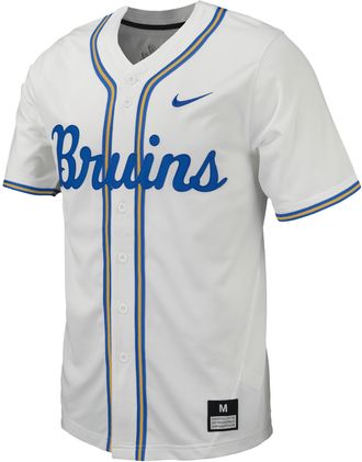 Nike UCLA Nike Mens College Replica Baseball Jersey in White | P33330J543-UCL