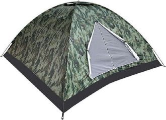 Trade Shop Trade Shop - Tenda Da Campeggio Militare 4 Posti Con Rete Anti Insetti 210x240x130cm 4096183
