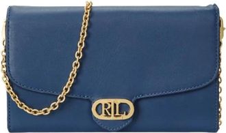 Ralph Lauren Adair Medium - Dames - Tassen - Blauw - Maat: ONE Size Leer