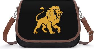 Generic Lion Logo Fashion Womens Crossbody Bags Novelty Handbag Shoulder Bag Purse