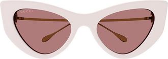 Gucci GG1565S002 Cat-Eye Sunglasses - White