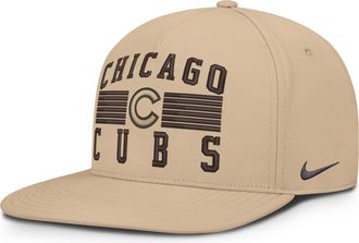 Nike Chicago Cubs Pro Nike Mens AeroBill MLB Adjustable Hat in Brown | NB510GT5EJ-QTH