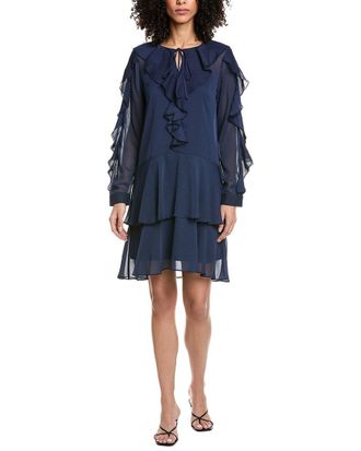 Karl Lagerfeld Karl Lagerfeld Ruffle Tie Dress