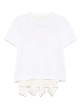 sacai Gelaagd T-shirt - Wit