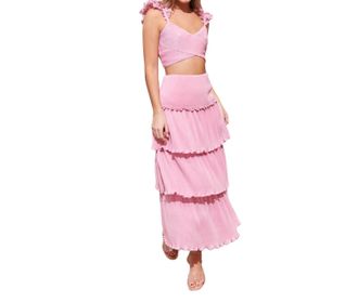 Saylor Lotte Ruffle Set In Pink