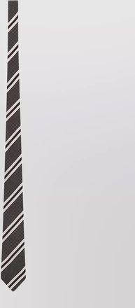 Saint Laurent silk jacquard striped tie