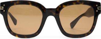 Amiri Brown Classic Logo Sunglasses