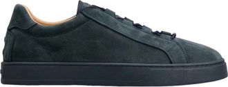 Tod's Blauwe Su&egrave;de Sneakers met Rubberen Zool - Heren - Sneakers - Blauw - 43 EU - Su&egrave;de - Schoenen