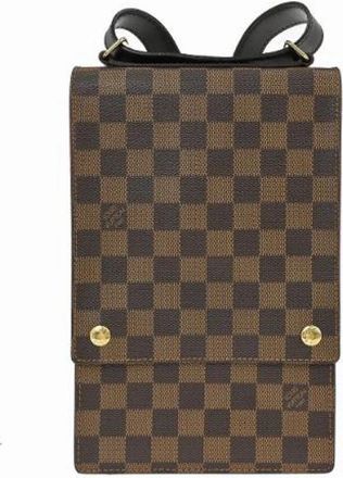Louis Vuitton Pre-owned Cross Body Bags, female, Brown, Size: ONE SIZE Pre-owned Canvas Cross Body Bag