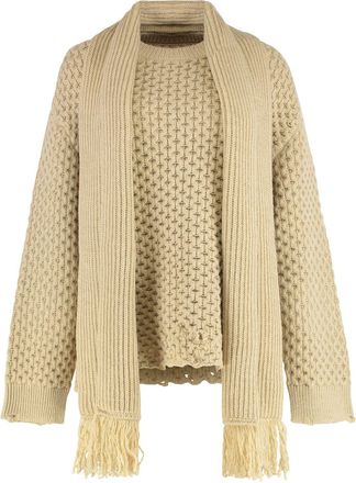 Maison Margiela Wool-blend Crew-neck Sweater