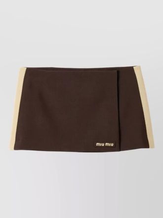 Miu Miu mini skirt side stripe detail design