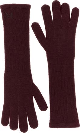 Max Mara Mmjock Guanti Bordeaux-Donna