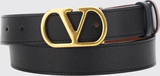 Valentino Garavani Cintura in pelle di vitello con fibbia VLogo Signature