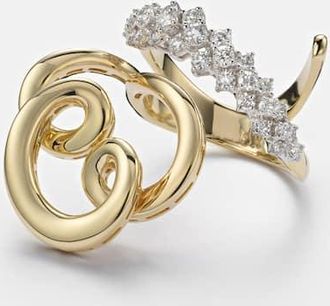 Yeprem 18kt gold (750/1000) ring with diamonds