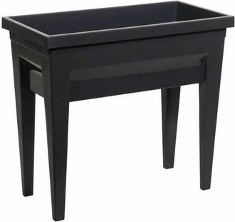 Eda Eda - Espacio De Huerto Con Mesa City Veg+table - 73 X 38,5 X H 68 Cm - 57 L - Gris Antracita