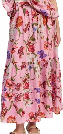 En Saison Park City Maxi Skirt In Pink