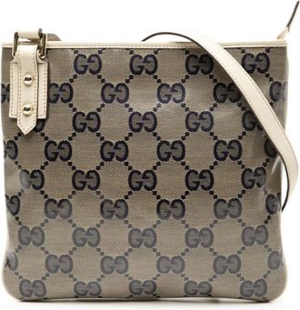 Gucci Pre-owned Cross Body Bags, female, Brown, Size: ONE SIZE Pre-owned Vintage GG Supreme Canvas Crossbody Bag