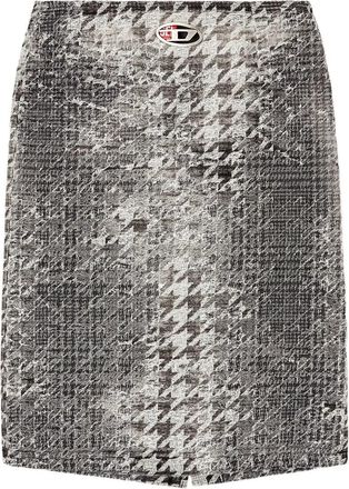 Diesel Houndstooth Midi Skirt