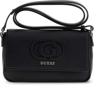 Guess Isola Convertible Xbody Flap - Dames - Schoudertassen - Zwart - ONE Size - Leer - Tassen
