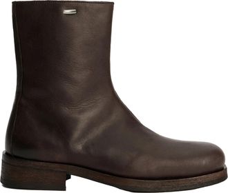 Our Legacy Camion Italian Vegetable-Tanned Leather Ankle Boots