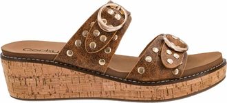 Corkys Footwear WomenS Told You So Wedge Sandal In Cognac Distressed