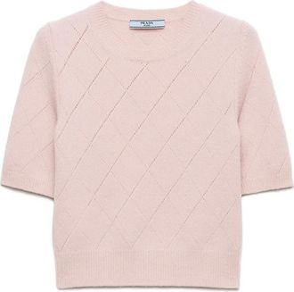 Prada Maglione a maniche corte - Rosa
